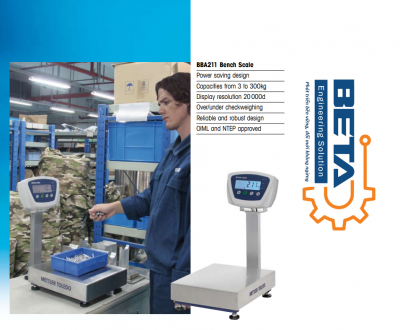 METTLER TOLEDO - Cân Bàn BBA211 - 5CA - Bench Scale BBA211-5CA150