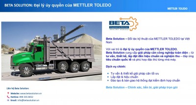 Beta Solution - Mettler Toledo nghiệm thu hệ cân xe tải 80 tấn VTS302 ngành hóa chất